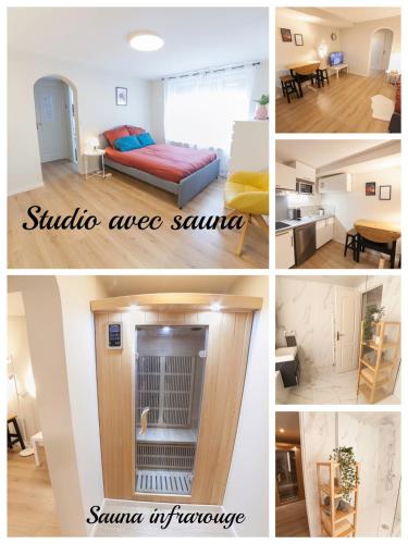 PRESTIGELOC Luxury Studio avec SAUNA PRIVE GRATUIT ou sans - Centre ville d