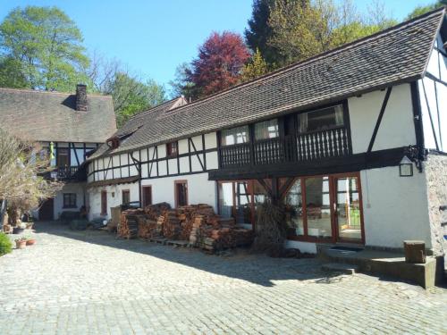 Pulvermühle - 3 Zimmer Maisonette inkl Bad am Stettbach im NATURA 2000 Gebiet mit 12500 qm Garten, E- Bikes Verleih - Apartment - Seeheim-Jugenheim