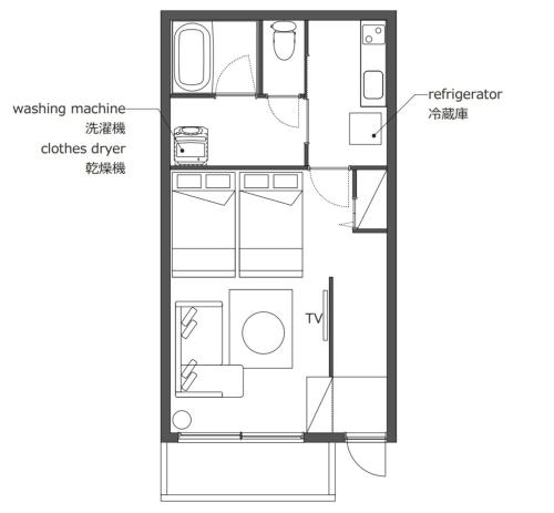 Type E Room 35平米 -ウル エスポワール石垣-