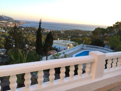 5 bedrooms villa at Sant Josep de sa Talaia 900 m away from the beach with sea view private pool and enclosed garden