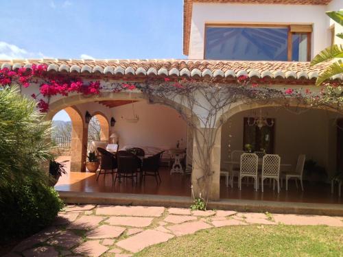 3 bedrooms villa with sea view private pool and enclosed garden at Javea 2 km away from the beach