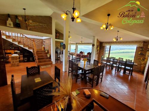 Étterem, Balcon al Cotopaxi Hosteria in Rumipamba