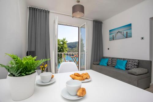 Erkély/terasz, Apartment Blue Pearl in Rabac