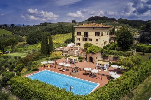 Aussicht, Villa Curina Resort in Castelnuovo Berardenga