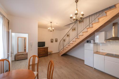 Konyha, Villa Musik - apartments in historical Villa , Baden in Baden