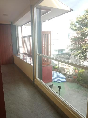 Erkély/terasz, Hospedaje Wiruyana in Otavalo