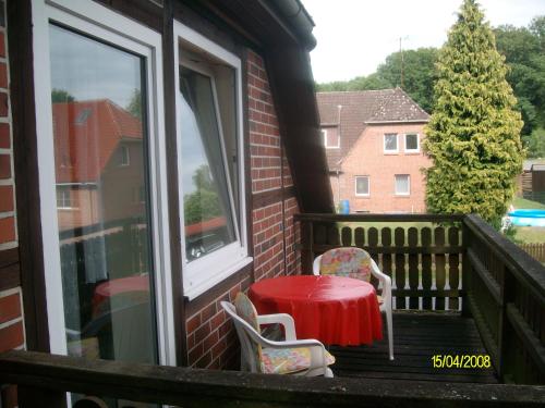Balkons/terase, Ferien und Gaestehaus Harms in Neuenkirchen (Heidekreis)