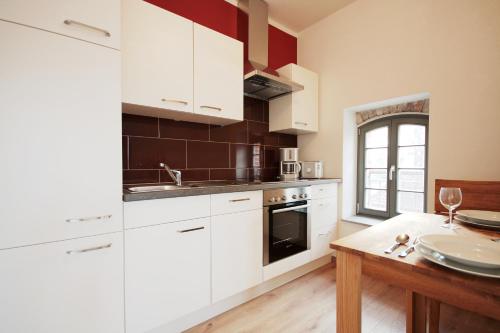 廚房, FerienRemise in 哈弗爾河畔布蘭登堡