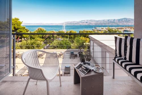 Balkong/terasse, Hotel Osam - Adults Only in Supetar