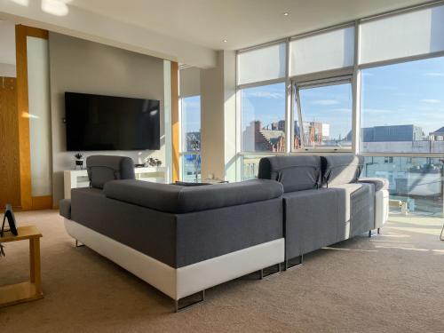 City Centre 2-Bed Apartment Parking Jacuzzi Bath, Glasgow (Foto 8)