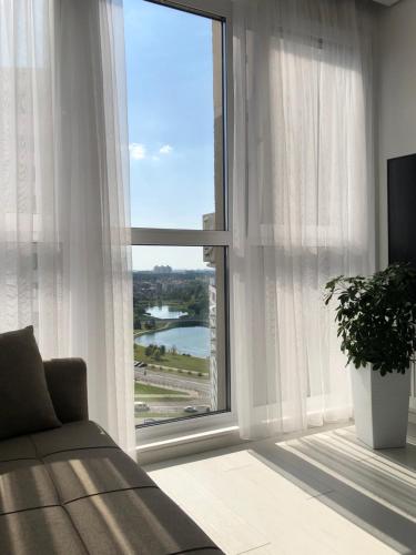 New flat Mayk Minsk 65 Smart TV Panoramic view of the River