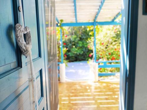 A Cretan house in the garden.