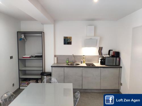 Loft Zen SPA Balneo Parking Gratuit Sauna Hammam Billard in Agen City Center