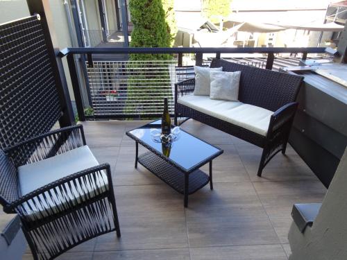 Erkély/terasz, Eventhotel Ö - Cappuccino (Eventhotel O - Cappuccino) in Geiselwind