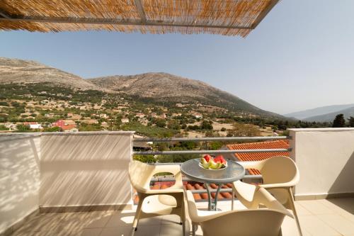 balkon/terras, Minas Apartments in Kefalonia