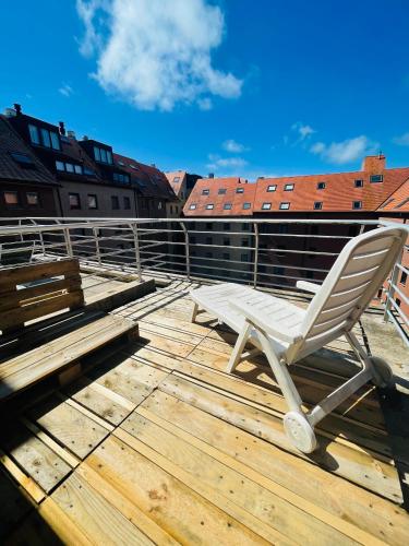 Balkon/teras, Penthousestudio met groot zonneterras in Nieuwpoort-Bad