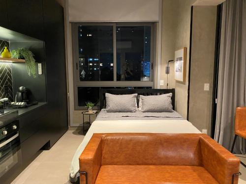 Cama Queen- Loft super moderno na Vila Olímpia, São Paulo