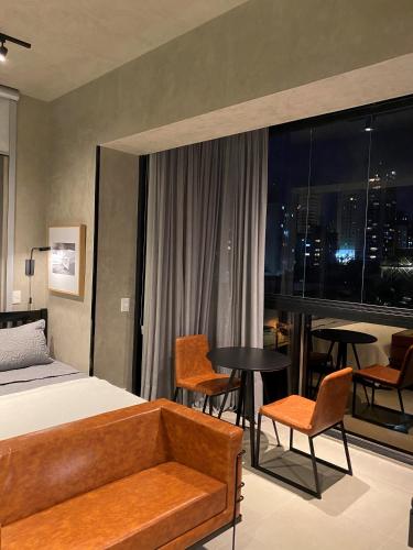 Cama Queen- Loft super moderno na Vila Olímpia, São Paulo (fotografie 3)