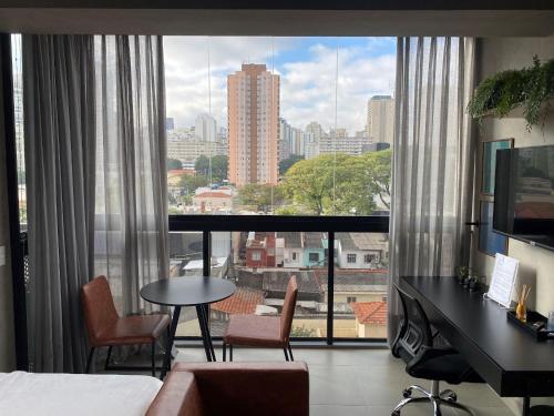 Cama Queen- Loft super moderno na Vila Olímpia, São Paulo (fotografie 8)