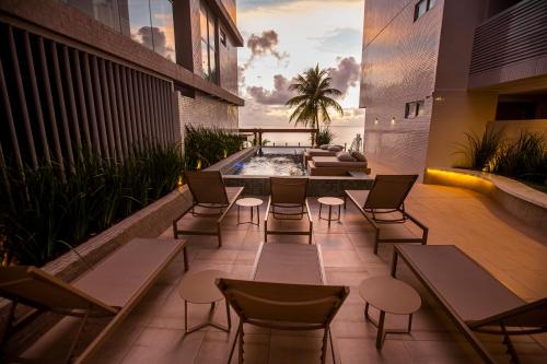 Apto Com Jacuzzi na Beira mar de Joao Pessoa no Branco Haus