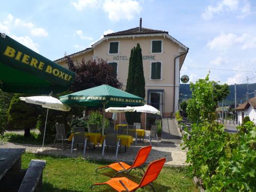 Hôtel-Restaurant de la Gare in Glovelier, Schweiz