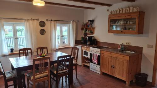 virtuve, Ferienhaus am Mühlteich (Ferienhaus am Muhlteich) in Rietschen