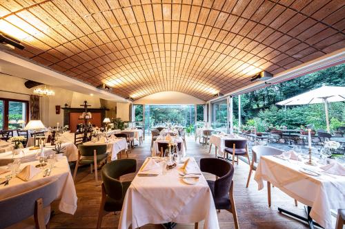 Étterem, Swiss Historic & Garten Hotel Villa Carona in Carona