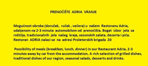 Prenociste ADRIA - main image