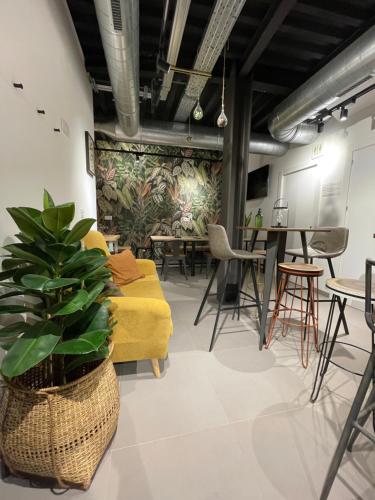 Közös társalgó / TV, VTZ The Botanic Hostel in Zaragoza