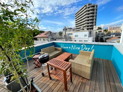 Балкон/тераса, Hostel Have a Nice Day! ドミトリー 個室ルームあり#HVNI (Hostel Have a Nice Day! ドミトリー 個室ルームあり#HVNI) in Hakone