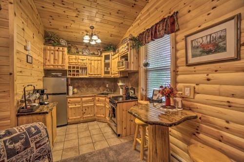 Updated Manistique Log Cabin, Yard and Fire Pit in Manistique, USA