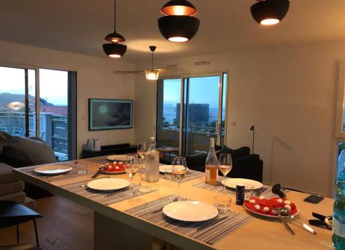 Appartement d’exception vue sur phare de Biarritz gîte à louer Biarritz