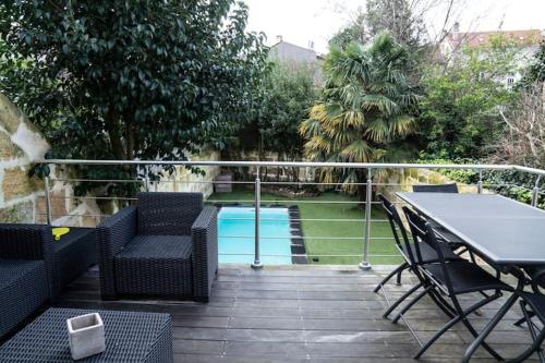 Grande maison bordelaise avec piscine gîte à louer Talence
