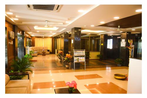 Előcsarnok, Hotel SR Tiruchendur in Tiruchendur
