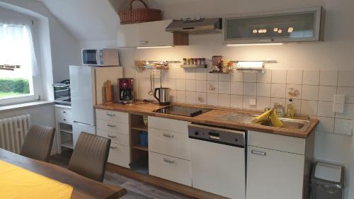廚房, Ferienwohnung am Kammweg in 約施塔特