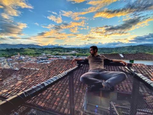 Kilátás, Hostal Bambu in San Agustin