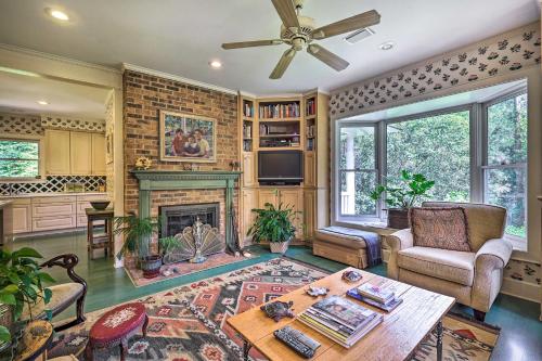 Lush Elkin Home with Porch Views and Pool Table