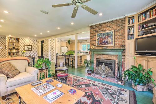 Lush Elkin Home with Porch Views and Pool Table