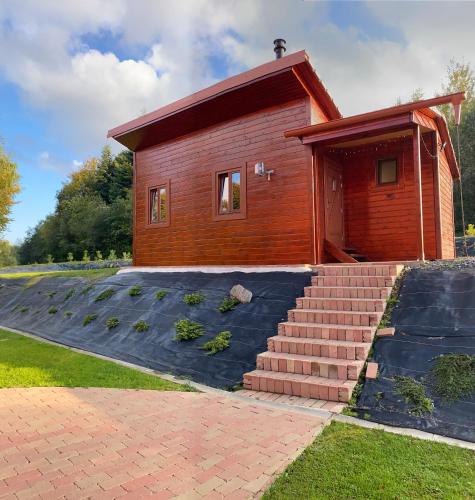 Eingang, chata Derikovo in Levoca