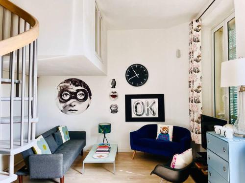 Cannes spacious modern loft apartment 5mins beach