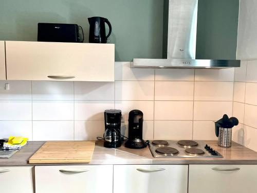 Oprema, 1x spalnica 30 kv. m., 1x zasebna kopalnica Apartma v Mesnil Saint Blaise (L'appartement d'houyet) in Mesnil Saint Blaise