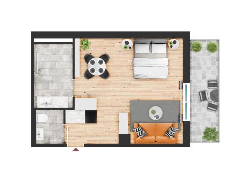 Apartment with Balcony