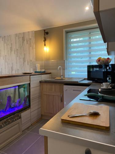 Les 4 seasons, agreable gite avec terrasse et jardin in Saint Leonard