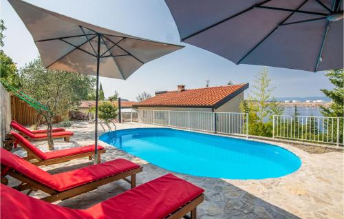 Amazing Home In Omisalj With 4 Bedrooms, Wifi And Outdoor Swimming Pool
