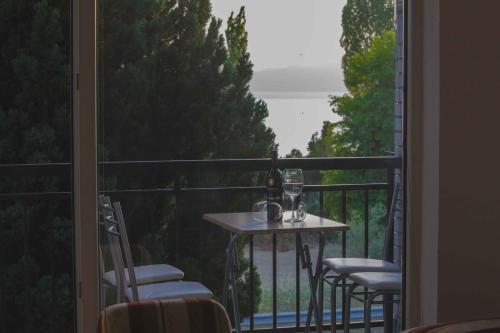 balkon/terras, Studio St Stefan in Sveti Stefan