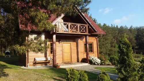 Kaszubskie Zacisze dom nad jeziorem, sauna, balia ogrodowa - Accommodation - Lipusz