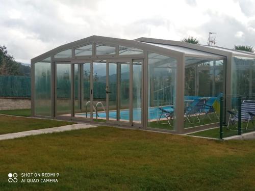  VILLA ANDURIÑA, casa con piscina calefactada in Mondariz