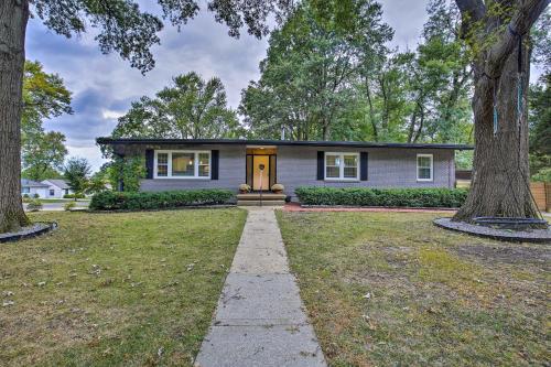 Overland Park Home with Deck and Waterfall Pond!