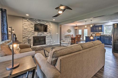 Warm Mosinee Home with Patio, Fire Pit and Grills