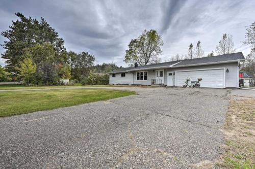 Warm Mosinee Home with Patio, Fire Pit and Grills